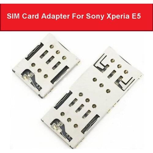 Single & Daul Sim Card Slot Adapter For Sony Xperia E5 F3311 F3313 F3216 Micro SD & SIM Card Reader Socket Phone repair Parts