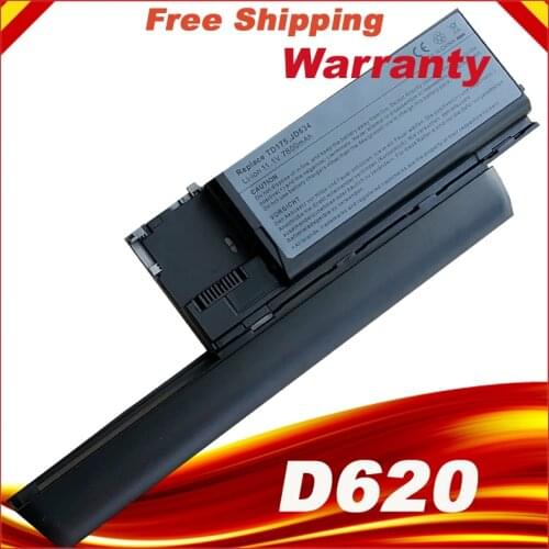 9 CELLS 6600mAh Laptop Battery for Dell Latitude d620 D630 D630N PC764 FG442 TD175