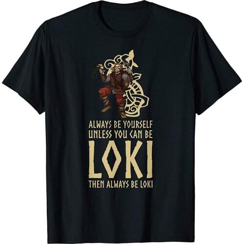 Asatru Norse Mythology Pagan Viking Trickster God Loki Gift T-Shirt