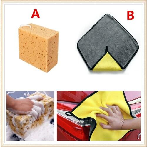 Car Auto Washing Sponge Tools Block Cleaning Drying Towel Cloth FOR Suzuki Aerio Ciaz Equator Esteem FOR enza FOR sa Grand