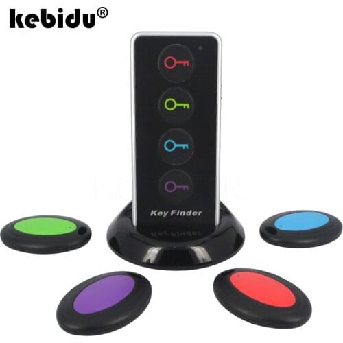 Kebidu 4 in 1 Advanced Wireless Car Key Finder Receiver Remote Control Locator Anti-Lost Phone Wallets Transmitter Multifunctio