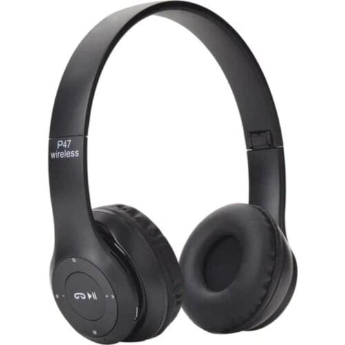 P47 Wireless Sd Card Supported Bluetooth 5.0 On-Ear Headphones, Bluetooth Stereo Earphones Music Headset FM For Mobile