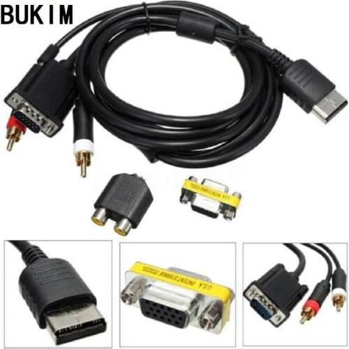 BUKIM High Definition VGA Cable VGA Sound Adapter HD Box PAL NTSC Cable For Sega Dreamcast Video Games Console