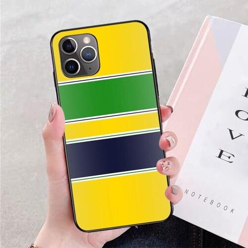 For iPhone SENNA HELMET Design Soft TPU Border Apple iPhone Case
