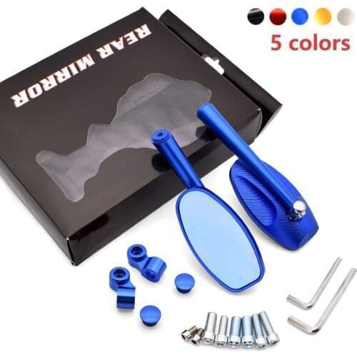 For Kawasaki Ninja GPZ500 EX500 650R ER6F ER6N ZX 9R R400 Universal 10mm Motorcycle Rearview Mirror CNC moto Billet Side Mirrors