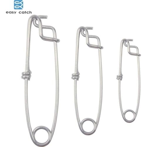 EASY CATCH 5pcs 10pcs 400LB-1100LB Stainless Steel strong Clip Snap swivels Fishing Connectors for Sea Fishing tackle