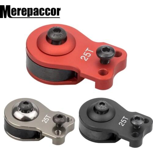 MEREPACCOR 25T Aluminum Alloy Adjustable Damping Servo Arm for 1:10 RC Crawler Car Traxxas TRX4 TRX6 Upgrade Parts