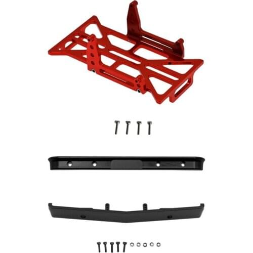 Metal Front And Rear Bumper With Metal Battery Tray Holder Bracket Frame For Axial SCX24 90081 AXI00001 1/24 RC Car