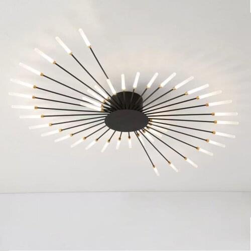 Nordic modern minimalist creative fireworks LED ceiling lamp living room bedroom chandelier home lighting