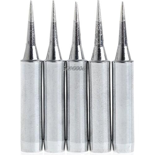 OOTDTY)5x Lead Free Replacement Soldering Tools Solder Iron Tips Head 900m-T-I 936 937 APR27_30
