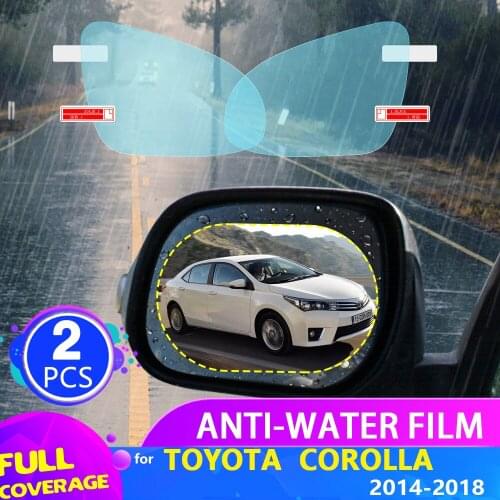 Car Rearview Mirror Film for Toyota Corolla E170 E160 2014~2018 Full Cover Anti Fog Rainproof Sticker Accessories 2015 2016 2017