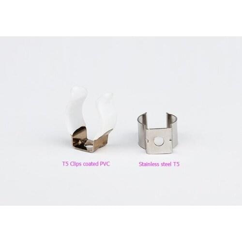 Manufacture Stainless steel fluorescent lamp accessories T4/ T5 bracket fixed hold lamp metal clip spring clip buckle