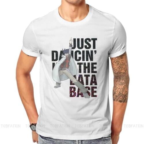 Just Dancin in the Database Round Collar TShirt Log Horizon LH LHN Shiroe Naotsugu Nyanta Anime Original T Shirt Mans Clothes