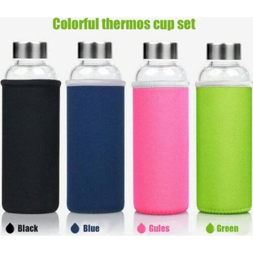 RONGFABOX Glass Water Bottles