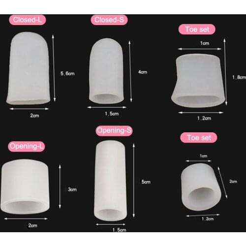 Finger Toe Protector Silicone Gel Cover Cap Pain Relief Preventing Blisters Corns MH88