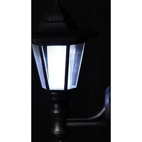 Solar Power LED Light Path Way Wall Landscape Mount Garden Fence Lamp Outdoor