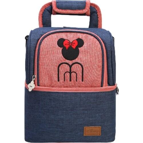 Disney Insulation Bag Milk Food Storage Thermal Bag Warmer Box Baby Feeding Bottle Thermal Keeps Drinks Cool Backpack