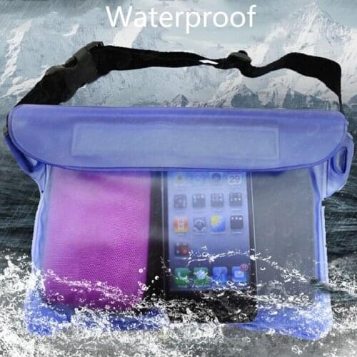 Waterproof Dry Pack Outdoor Swimming Drifting Waterproof Pouch Dry Bag PVC Waist Phone Cover Storage Protective Bag for iPhone 7