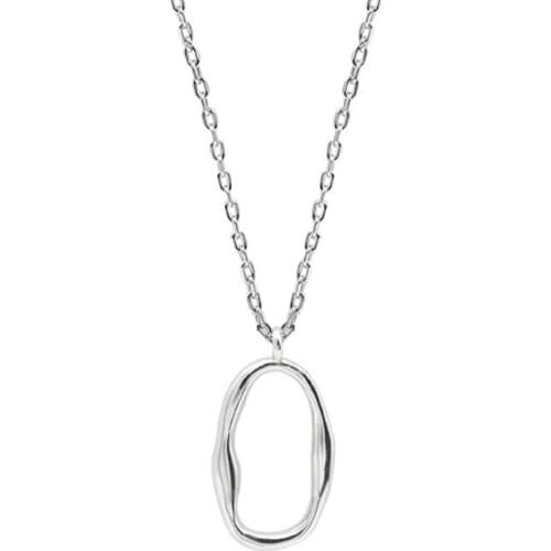 ZEMIOR S925 Sterling Silver Necklaces For Women Fine Jewelry Hand Made Irregular Romantic Feminine Necklace Best Selling Gift