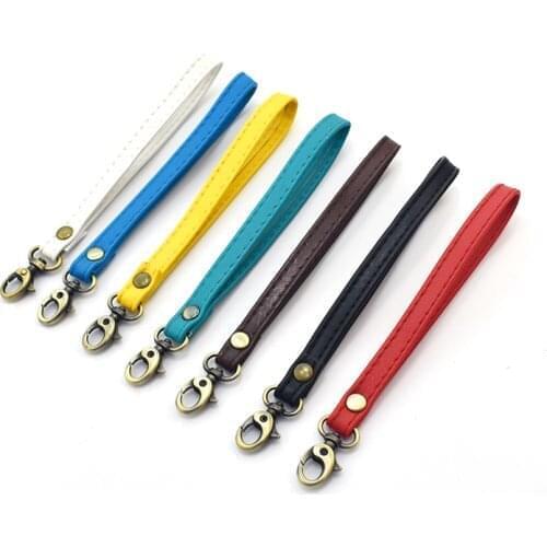 10PCS/Lot PU Leather Wrist Strap Replacement Clutch Wristlet Purse Straps Pouch Handbag Portable Handles Belt Accessories