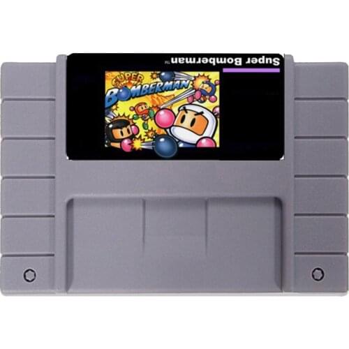 Super Bomberman 16 bit NTSC Big Gray Game Card For USA Version Game Console