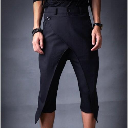 27-44 ! 2016 summer mens new Fashion Personalized ! male casual pants capris slim harem pants singer costumes trousers