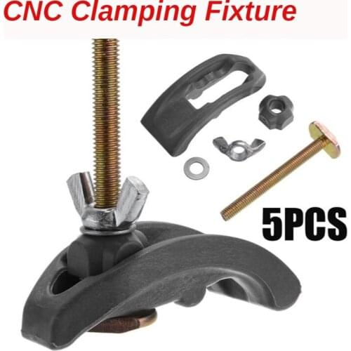 5pcs/set Bow Plate Sets CNC Engraving Machine Parts Pressure Plate Clamp Fixture For T-slot Working Table