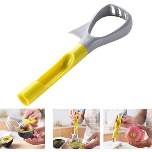 5 In 1 Avocado Slicer Plastic Pear Apple Core Remover Multifunction Portable Fruit Vegetable Masher Peeler Kitchen Gadgets Tools