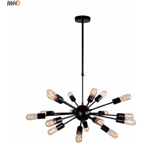 American Loft Style Retro Edison Pendant Light Industrial Vintage Lighting For Dining Room Iron Satellite Hanging Lamp Lamparas