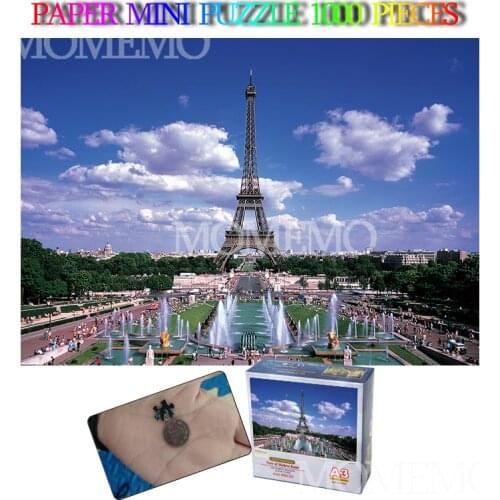 Eiffel Tower France Jigsaw Puzzle 2942cm Finish Size Mini 1000 Pieces Paper Puzzle World Famous Landscape Puzzles Toys Gifts