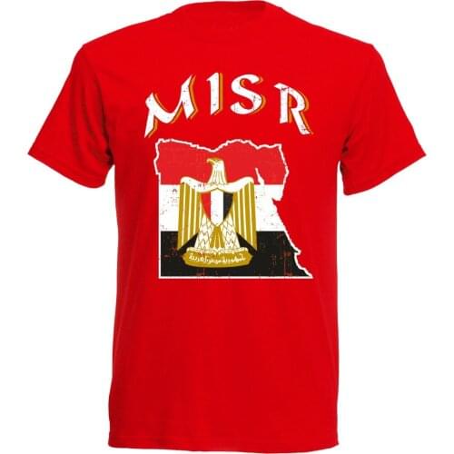 T-Shirt Agypten Rot Egy MenS Footballer Soccers Egypt Sporter 2018 Latest Men T Shirt Fashion Summer The New Fashion Custom Tee