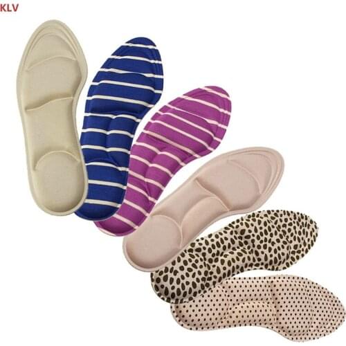 KLV Foam Ladies Feet Care Massage High Heels Insoles Sponge 3D Shoe Pads Cutting DIY