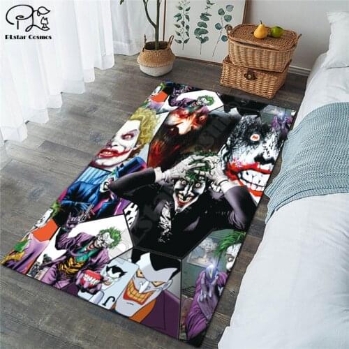 Halloween IT Horror carpet Square Anti-Skid Area Floor Mat 3D Rug Non-slip Mat Dining Room Living Room Soft Bedroom Carpet 01