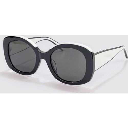 Fashion Square Sunglasses Women And Men Vintage Brand Luxury Black And White Sun Glasses Shades UV400