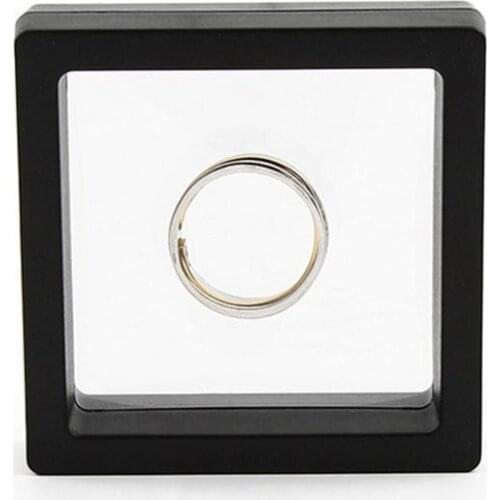 Fashion Creative Simple Dust-proof Transparent PE Film Display Jewelry Storage Box plastic transparent box Cosmetics Storage