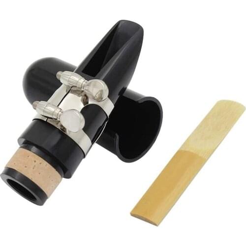 Mouthpiece Kit, Includes Ligature+Clarinet Reed 2.5+Black Clarinet Mouthpiece Plastic Cap Musical Instrument Accessories