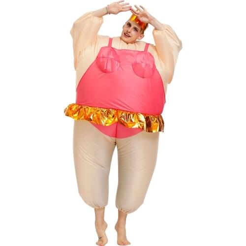 Adult Inflatable Balet Costume Halloween Costume For Women men Ballerina Cosplay Blow Up Fancy Dress Christmas Party Costumes