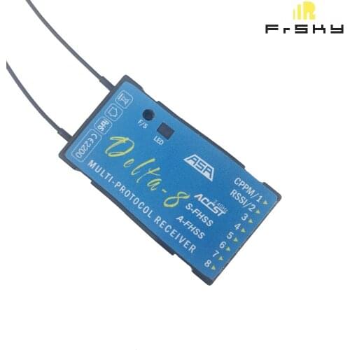 FrSky Delta 8 Receiver Delta-8 D8/V8 Futaba S-FHSS FHSS and Hitec AFHSS Systems for Helicopter RC Airplane DIY Drone