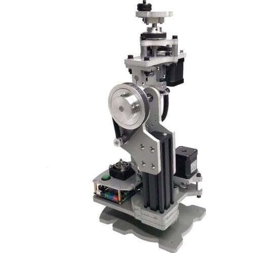 Programmable Three-Axis Stepper Mechanical Arm Rotating Camera Head Can Load 800G Code Education Teaching Kit