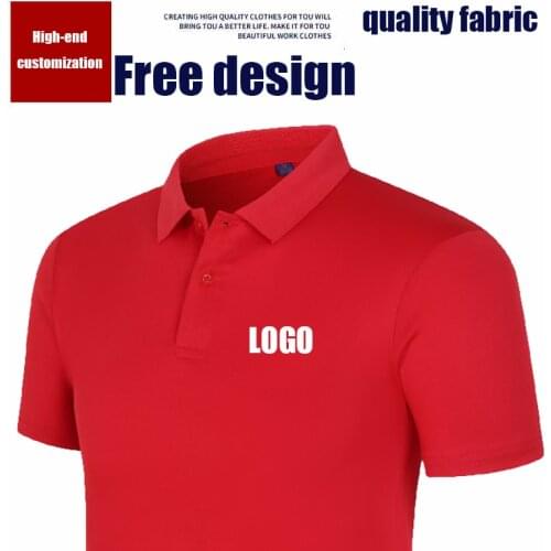 High-end customization POLO shirt custom work POLO short sleeve team high quality quick-drying shirt Adult and children sizes