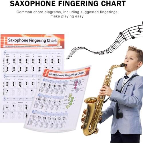 Fingering Chart Saxophone Fingering Chart Music Chords Poster Saxophone Fingering Chart Durable Coated Paper Music Chords