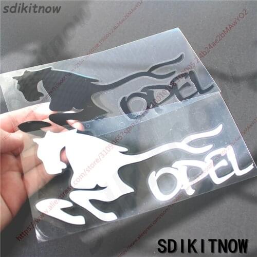 Horse Running Sports Sticker Racing Windows Door Body Decal Car Styling For OPEL Mokka Corsa Meriva Zafira Astra J H G Vectra