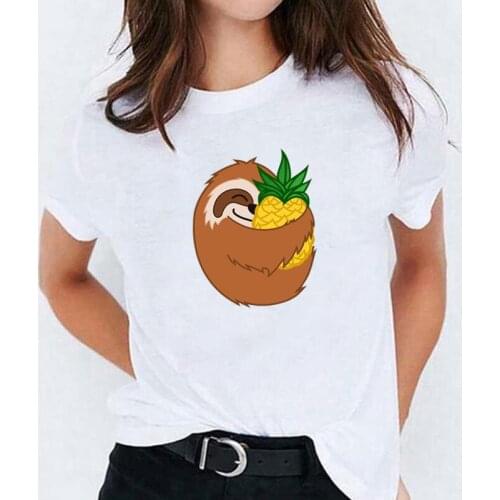 Ummer Funny Harajuku Shirt Tee Shirt Femme Cute Cartoon Print Short Sleeve Women Tshirt Casual Plus Size T-shirt Camiseta Mujer