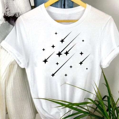 Women Kawaii Clothes Star 2021 Ladies Casual Cute Fashion Short Sleeve Summer Print Tshirt Female Tee Top Graphic T-shirt