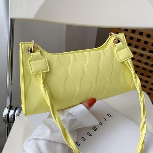 Handle Bag Women Fashion Handbag PU Leather Shoulder Totes Underarm Summer Top Handle Bag Female Subaxillary Bags Clutch