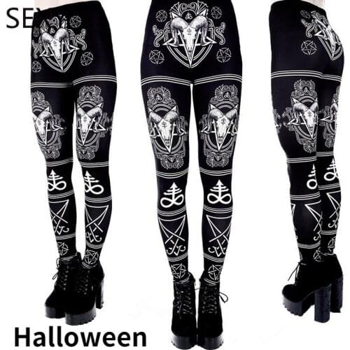 Women Yoga Pants Halloween Clothing Sports Exercise Fitness Running Trousers Gym Slim Compression Leggings Sexy Hips Push Up