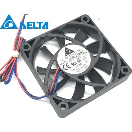 1pcs AFB0712MC 7015 70mm 12V 0.24A chassis fan cooling fan