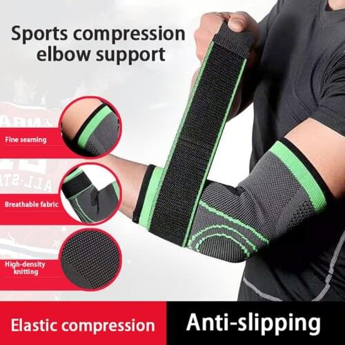1 Pcs Bandage Elbow Pad Protect Support Knee Sleeve Adjustable Sports Outdoor Cycling Gym Elbow Guard Brace Warm