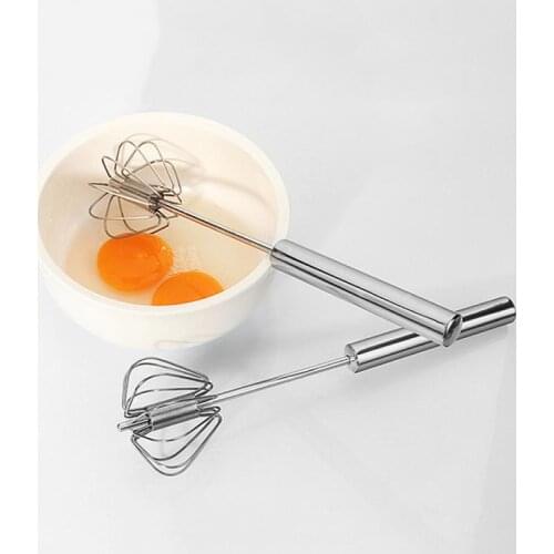 1 Pcs Stainless Steel Egg Beater Hand Whisk Mixer Kitchen Tools Cream Butter Kitchen Baking Utensil Cook