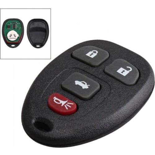 315MHz 4 Buttons Remote Start Keyless Entry Key Fob Transmitter Clicker Alarm Fit for Chevrolet Malibu Cobalt Buick 2004-2012